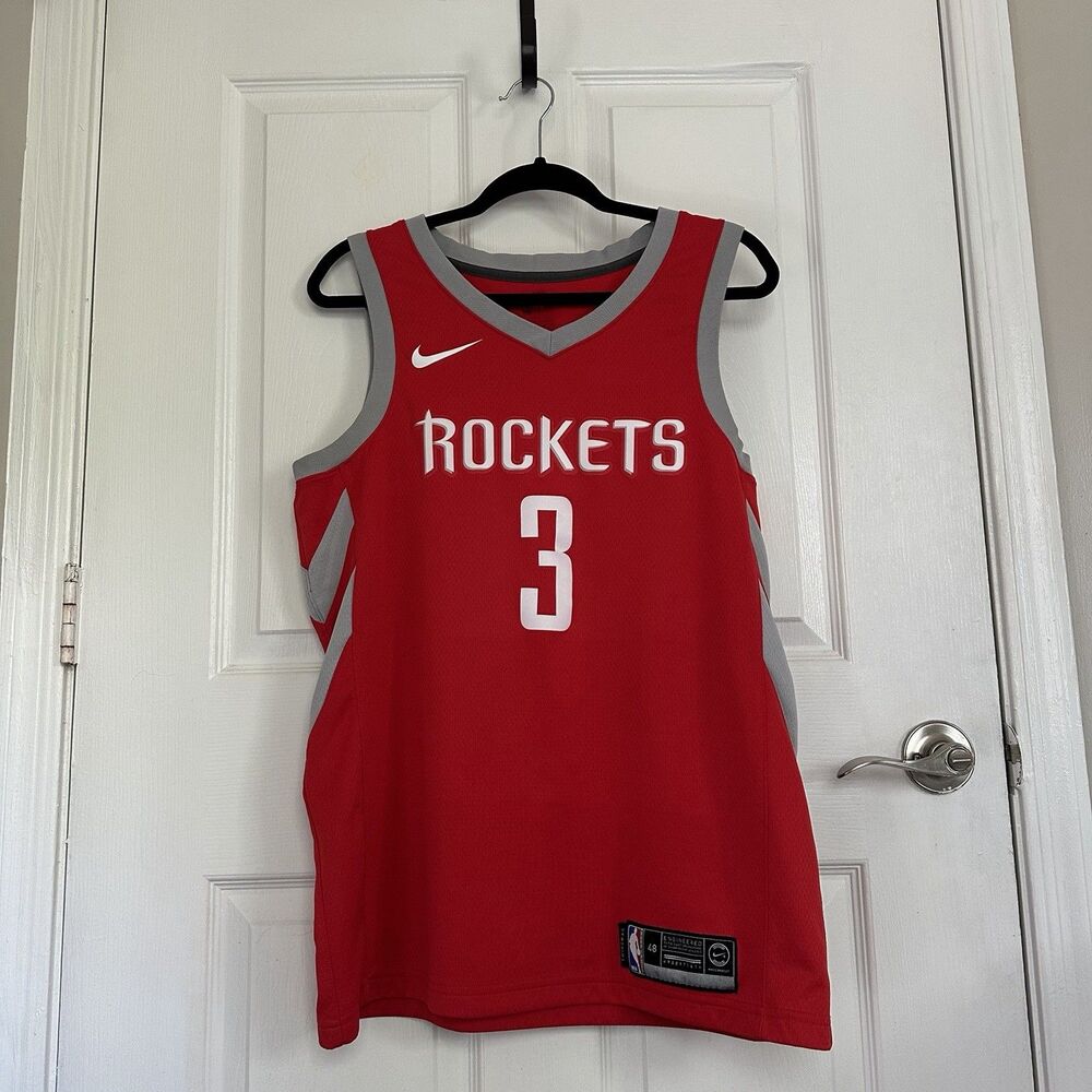 Nike Houston Rockets Jersey Chris Paul Red Swingman Sz 48 Large NBA